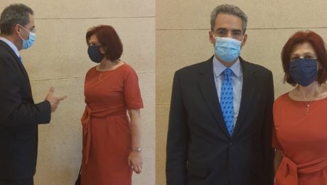 2_Η Π. Βρυζίδου με τον Υφυπουργό Παιδείας κ. Α. Συρίγο για το Πανεπιστήμιο Δυτικής Μακεδονίας